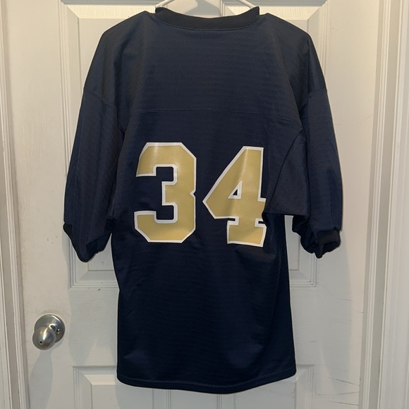Teamwork Athletic Apparel Men’s Medium Basic Navy Blue and Gold Football Jersey - Picture 3 of 5